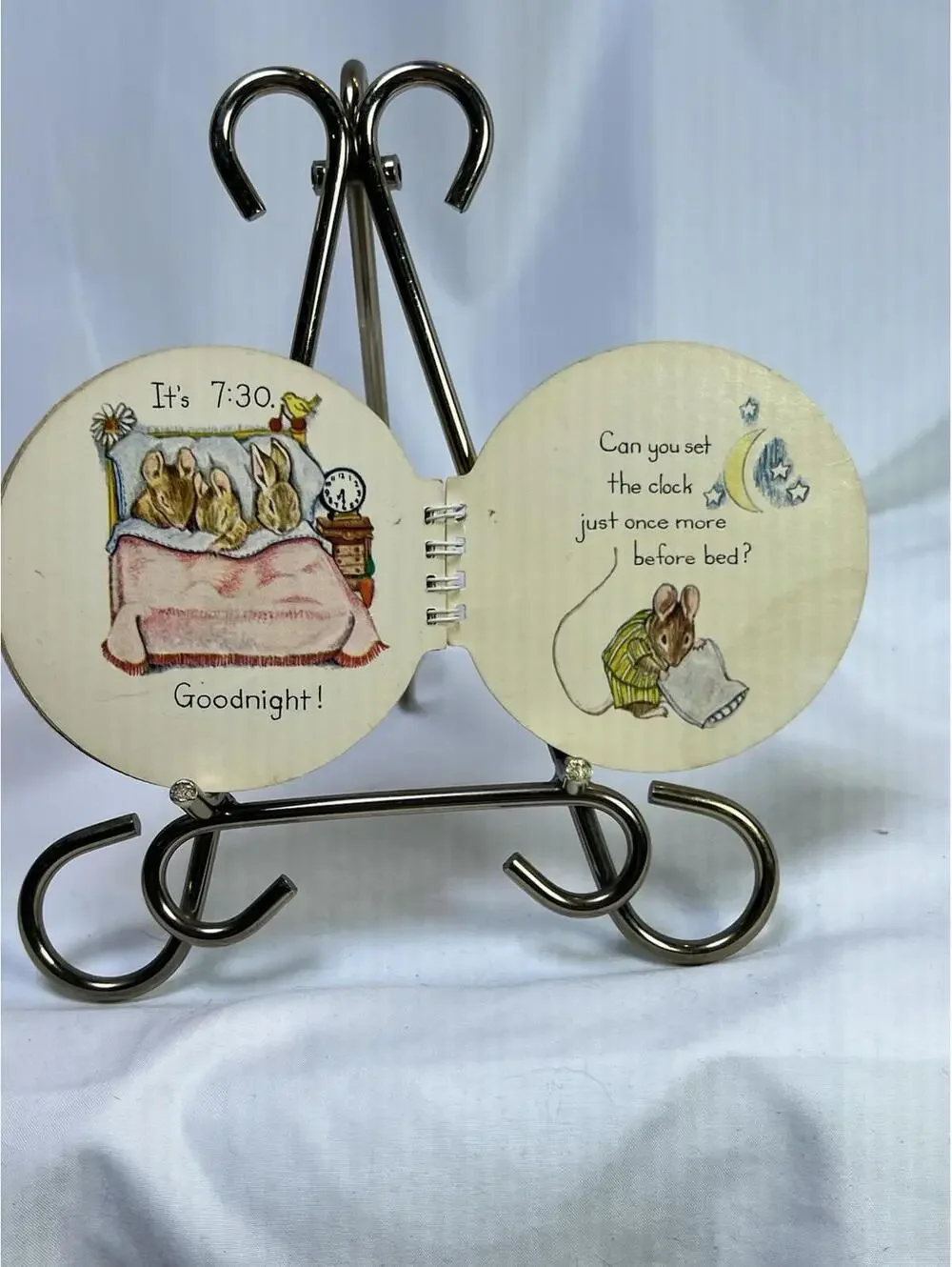 Beatrix Potter Interactive Clock Book To Teach Time 1966 Vintage Rare